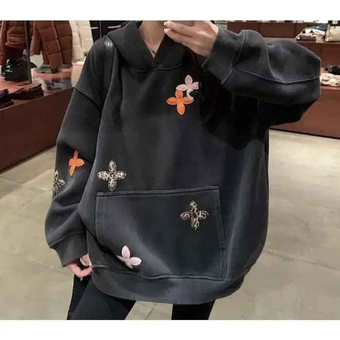 Sweat-shirt à capuche en polaire chaude avec broderie personnalisée
