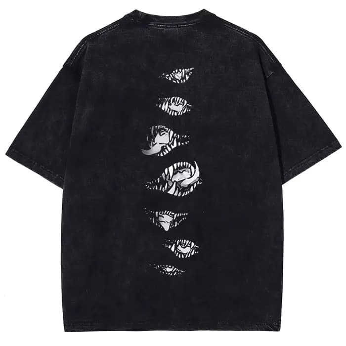 Anime chaud Berserk Logo Vintage graphique t-shirt hommes Manga surdimensionné T-shirts lavé coton