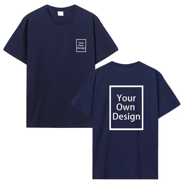 Coton personnalisé impression personnalisée à manches courtes T-shirt hommes haut pour femme t-shirts bricolage votre