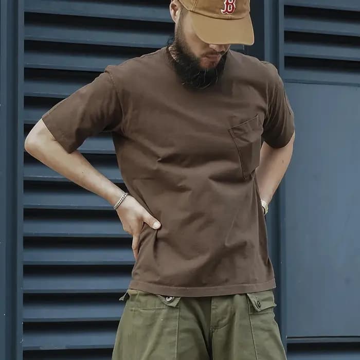 Bronson Mfg T-shirt à poche tubulaire pour homme