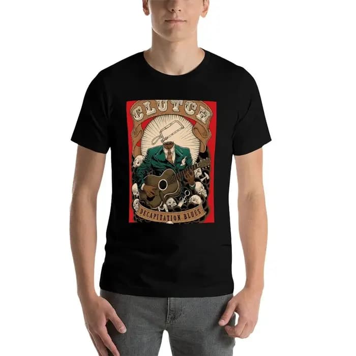 T-shirt Clutch Art, tenue de tous les jours basique, à manches courtes