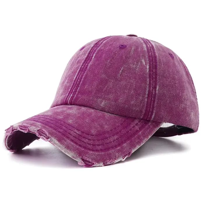 Casquette de Baseball en Denim délavé pour femmes et hommes