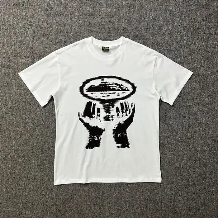 T-shirt imprimé en coton pour homme