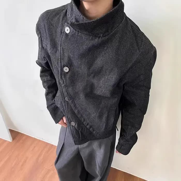 Veste en jean unisexe style Y2K rétro