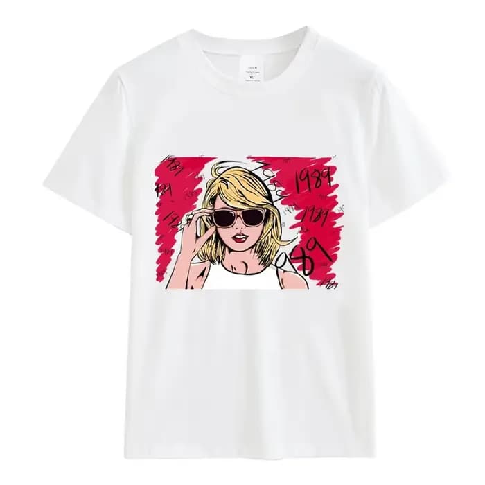 T-Shirt femme 1989 femmes vêtements coton été mode lettre imprimer hauts t-shirts Swift Fans périphérique