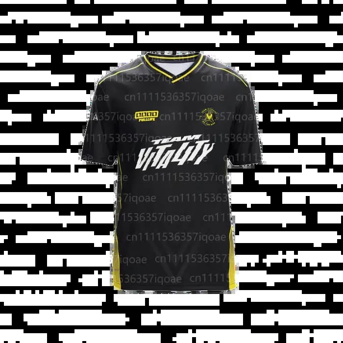 Maillot E-sports Valorant Vitality Pro 2026 pour Homme – T-shirt Confortable et Respirant pour Fans de Rocket League – Personnalisable