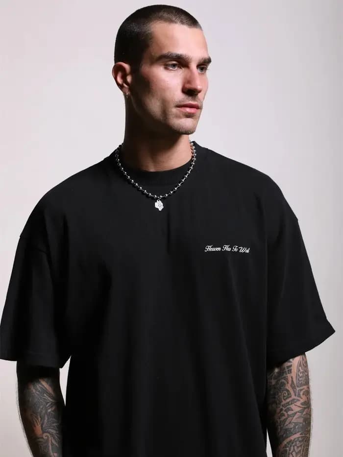 DARC SPORT classique américain rétro hip-hop épais à manches longues hommes et femmes correspondant T-shirt avec un poids élevé