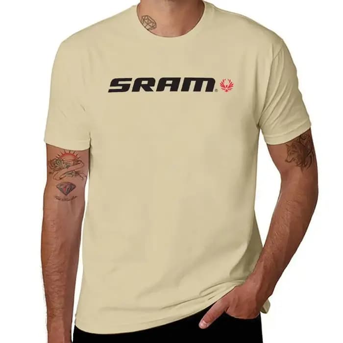 T-shirt SRAM surdimensionné pour homme, vêtements bon marché, MT