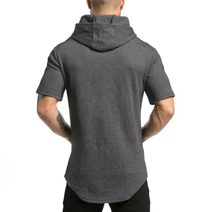 T-shirt à Capuche et Manches Courtes pour Homme