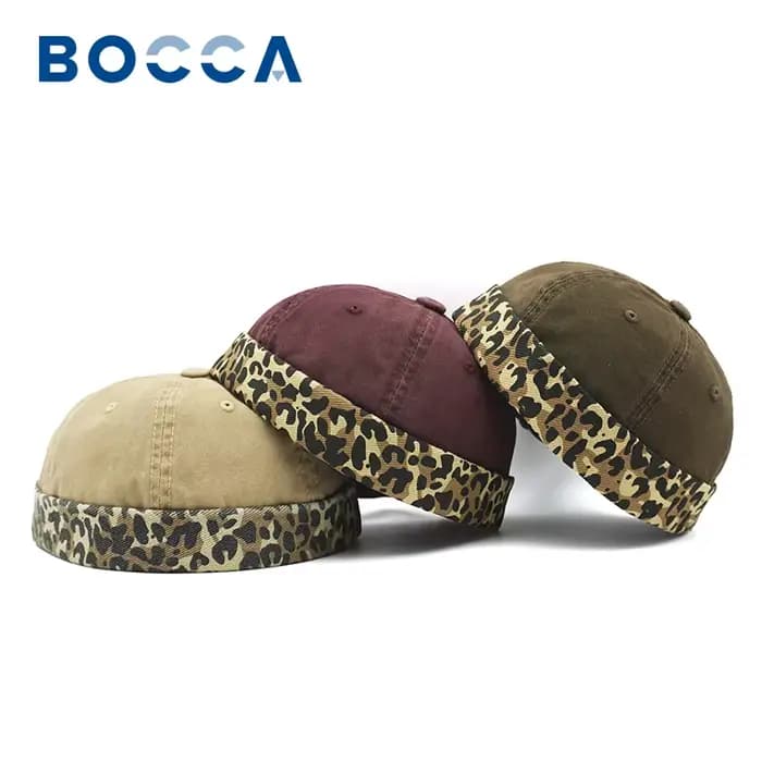 Bocca – casquette Docker imprimé léopard