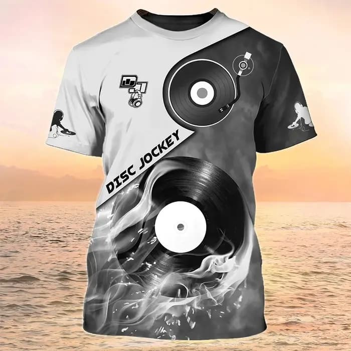 T-shirt à manches courtes à col rond pour hommes