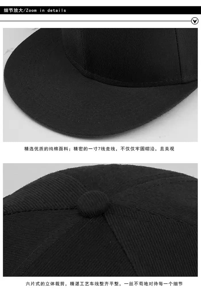 Casquette de baseball grande taille à fermeture arrière
