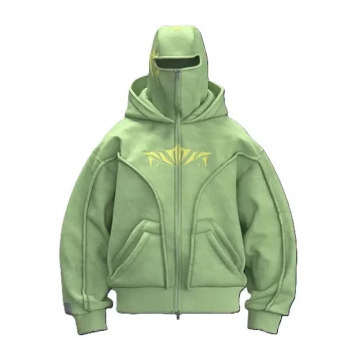 Y2K Ninja Harajuku sweat à capuche zippé chaud Double couche veste froide à la mode motif brodé français décontracté gothique hommes femmes haut