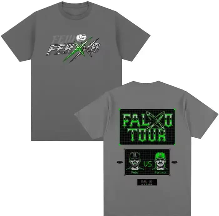 T-shirts de la tournée 2026 du rappeur Feid Ferxxo