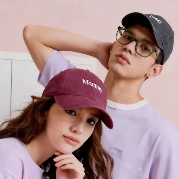 1 Paire de Casquettes de Baseball Décontractées Brodé DAD MOM pour Hommes et Femmes