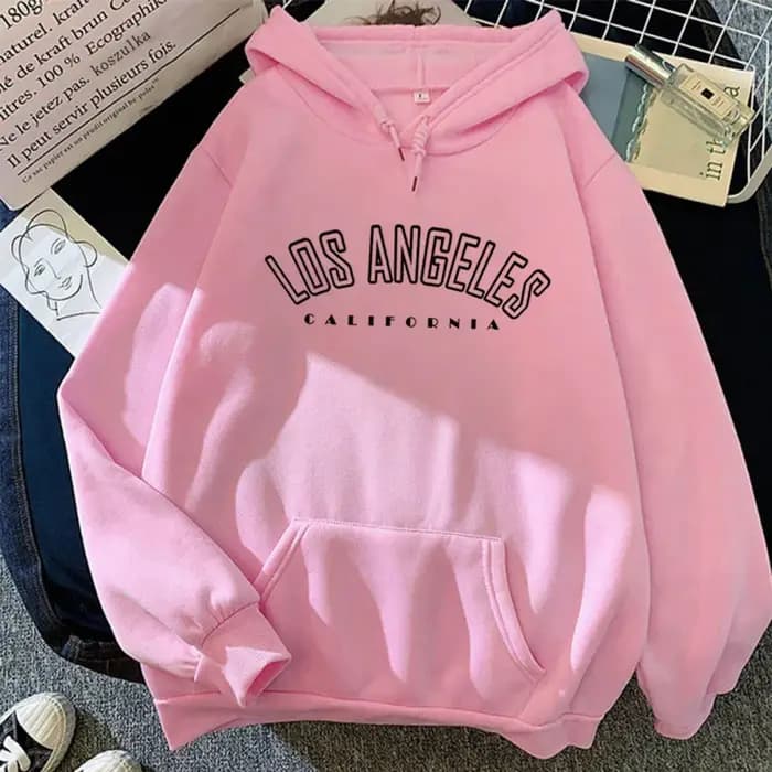 Los Angeles sweats à capuche lettre impression