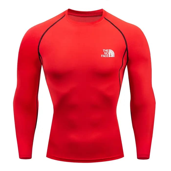 T-shirt de compression à manches longues pour homme, séchage rapide, coupe ajustée, idéal pour l'entraînement, les séances de musculation, la course à pied et le fitness