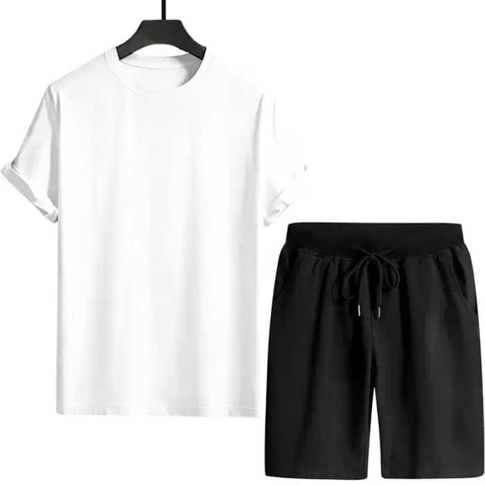 Survêtement pour hommes T-shirts et Shorts de sport urbain décontracté mode à manches courtes tenues mâle été maison