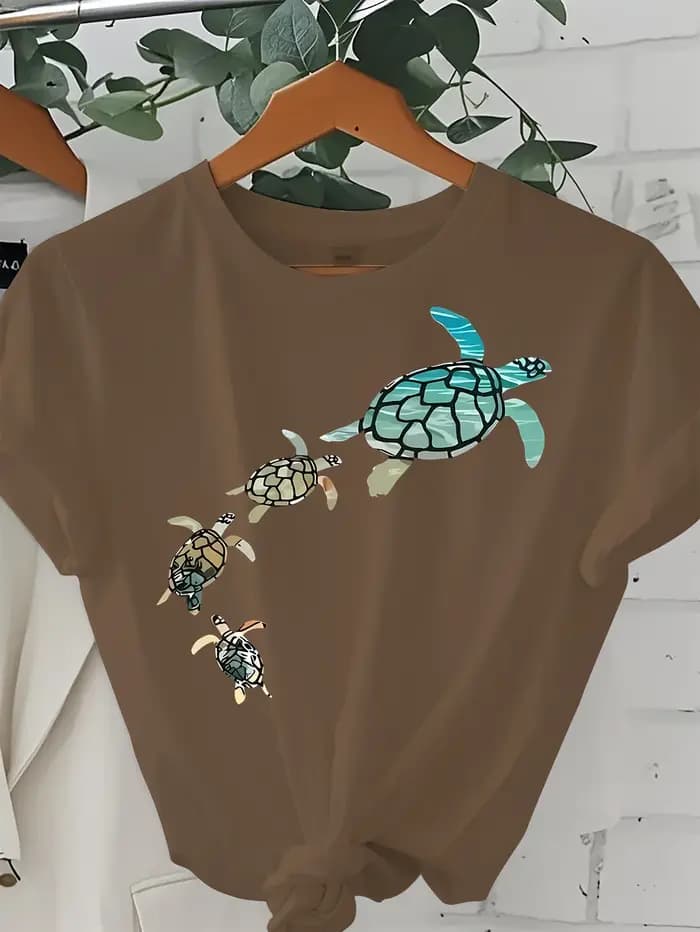 T-Shirt décontracté à manches courtes pour femmes
