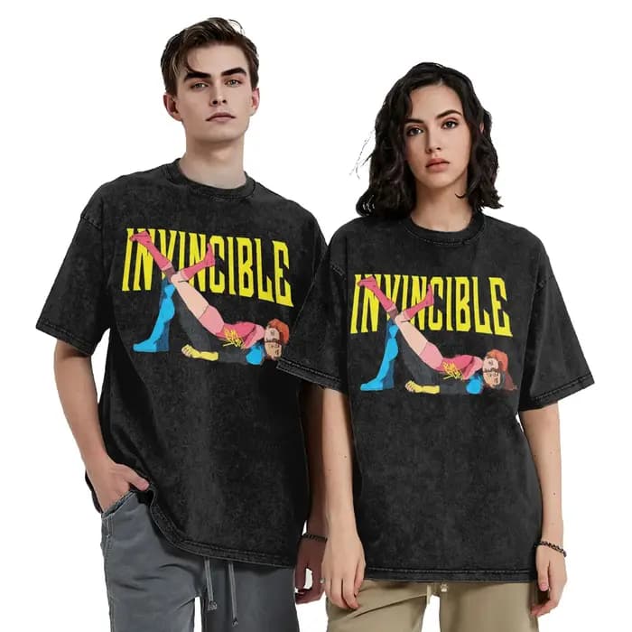 Super-héros Invincible Manga T-shirt Harajuku rue mode