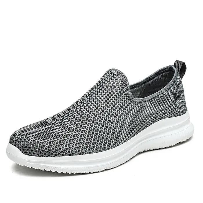 Baskets légères en maille respirante pour hommes, chaussures de course à enfiler, mocassins de march
