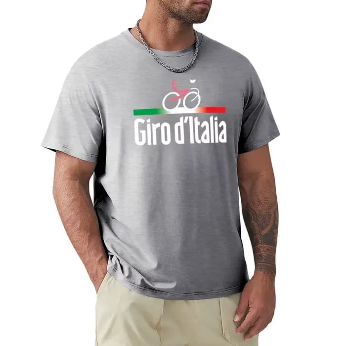 T-Shirt à Manches Courtes et Col Ras du Cou pour Homme