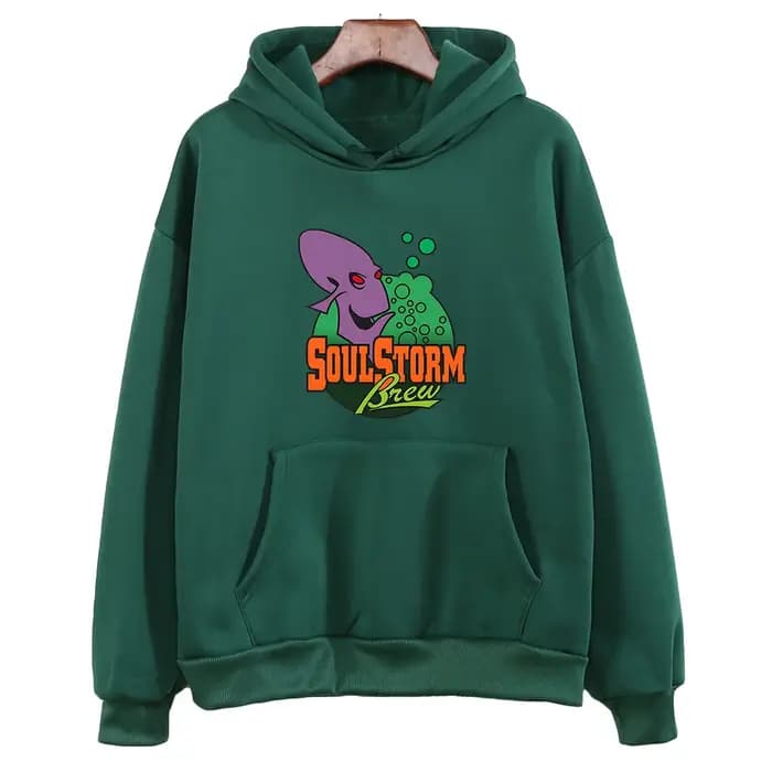 Oddworld-Sweat à capuche avec impression graphique, sweat-shirt doux, vêtements décontractés, impres