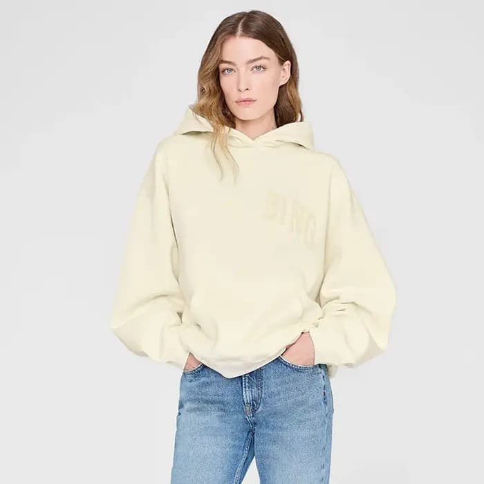 Nouveau Sweat à Capuche Femme en Coton Brodé Lettres Floquées