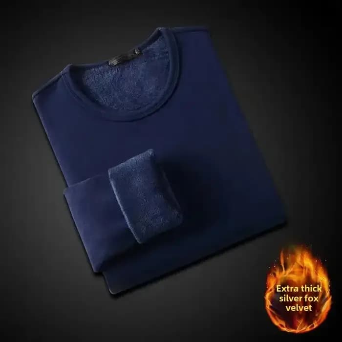 T-Shirt à manches longues doublé polaire pour hommes et femmes