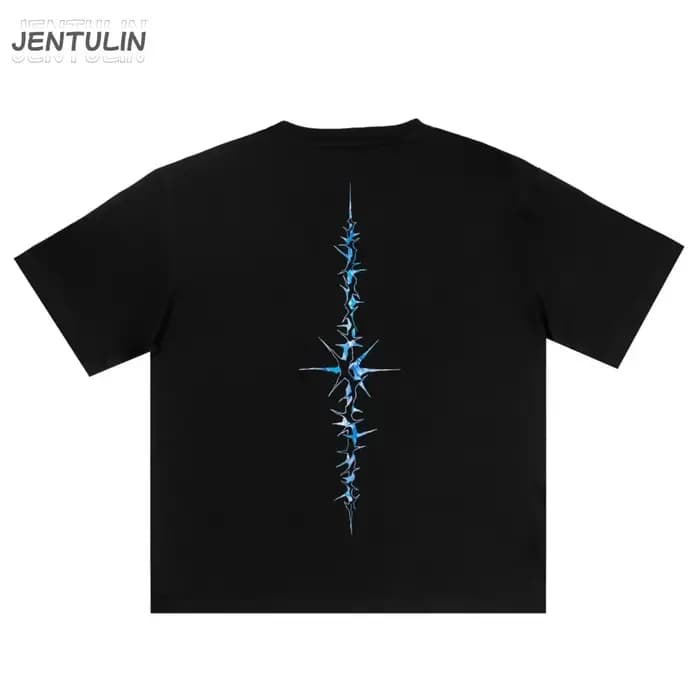 T-shirt à Manches Courtes en Coton pour Homme, Streetwear, Hip Hop Punk, Y2k