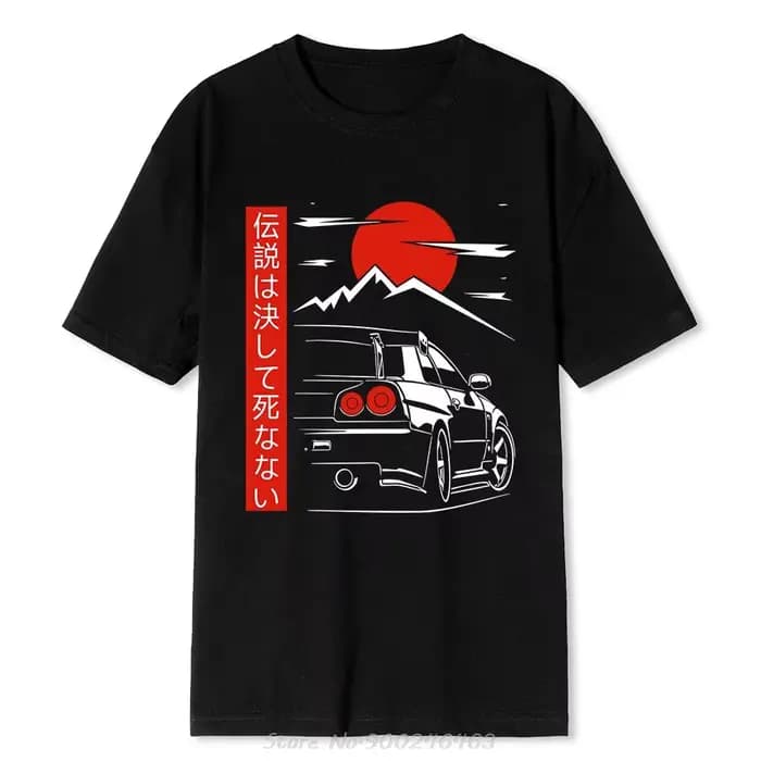 T-shirt en coton respirant à col rond pour hommes