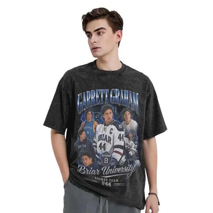 T-shirts Garrett Graham 44 Off Campus Hip Hop délavés 100% coton Harajuku pour hommes et femmes
