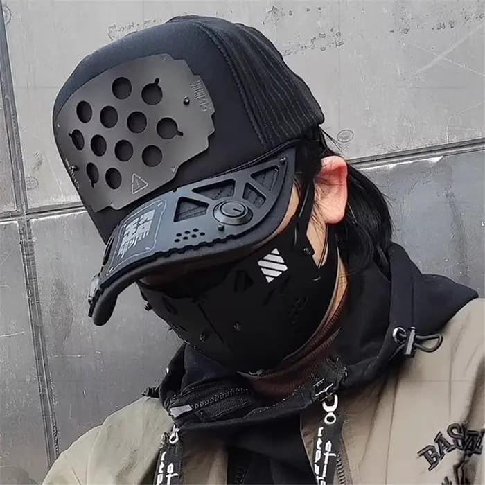 Casquette de Baseball multifonction Punk Techwear pour hommes et femmes, chapeau tactique Hip Hop, accessoires de Costumes de Cosplay d'halloween