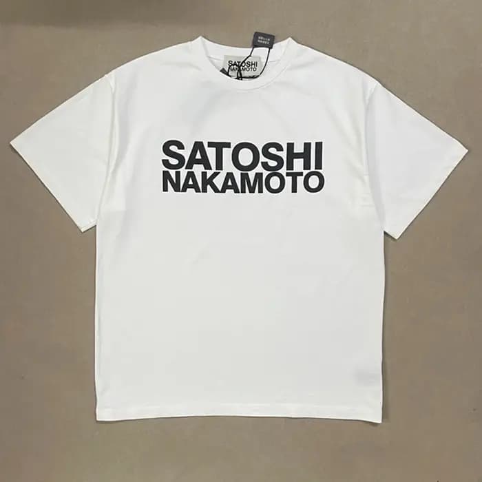 T-shirt d'été de haute qualité Satoshi Nakamoto
