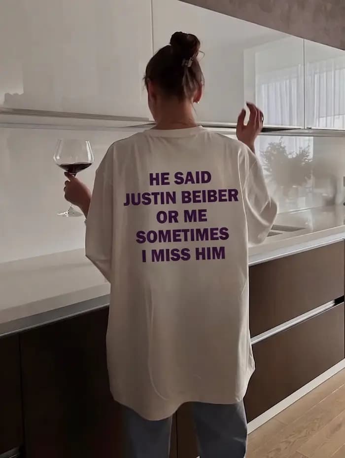 T-shirt décontracté vintage américain avec slogan