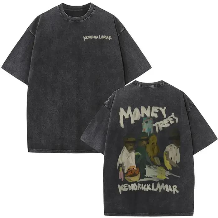 Lavé Vintage rappeur Kendrick Lamar Album Merch T-shirts vêtements pour hommes Hip Hop rétro surdimensionné T-shirt