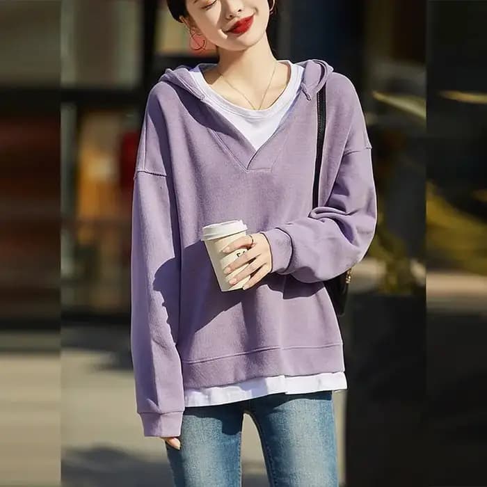 Sweat-shirt à capuche pour femme