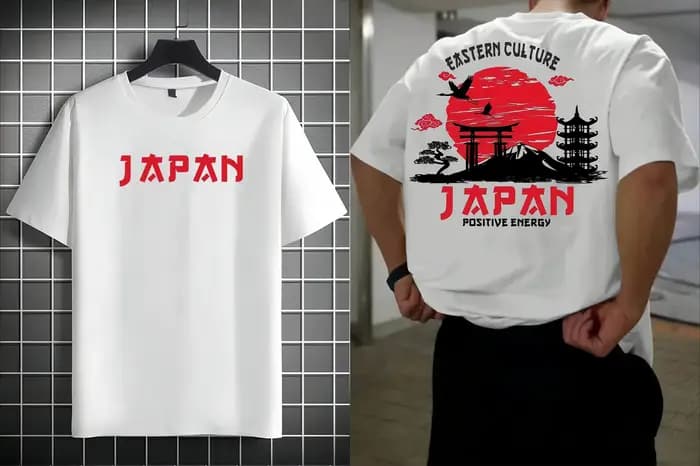 T-Shirt pour hommes et femmes, culture orientale, Fuji & Torii Gate, t-shirt graphique, Streetwear j