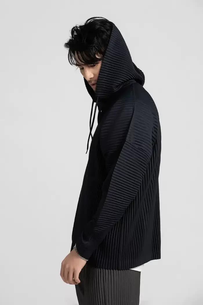 Ata Yake-Sweats à capuche plissés décontractés, pull Baggy Proximité Wstring Top, mode