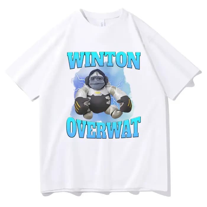 T-shirt Meme drôle Winton Overwat pour hommes