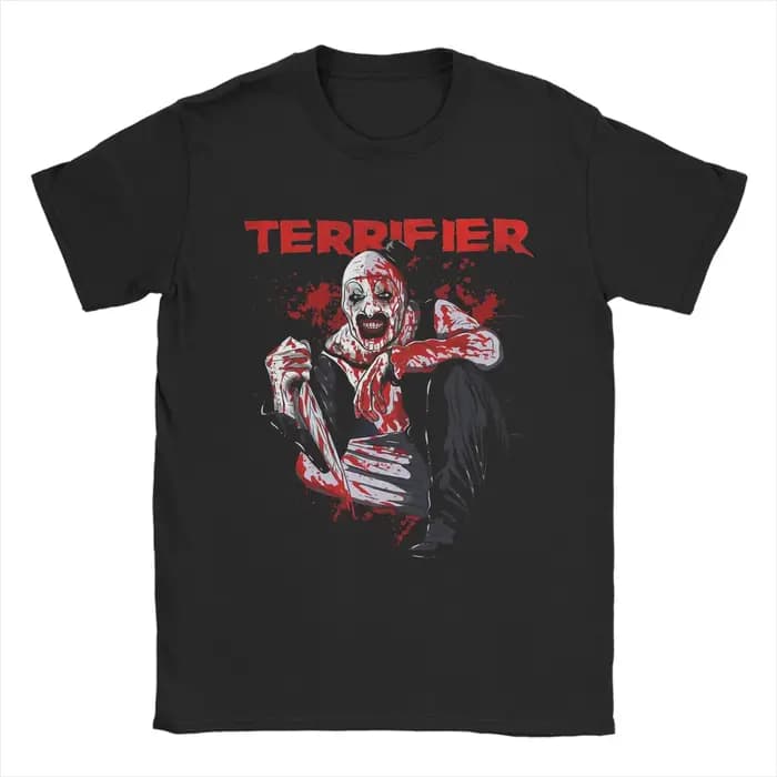 Clown horreur Terrifier T-Shirts pour hommes 100% coton Hipster