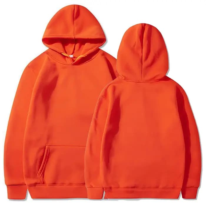 Mode décontracté polaire sweat à capuche pour homme en gros plaine blanc pull