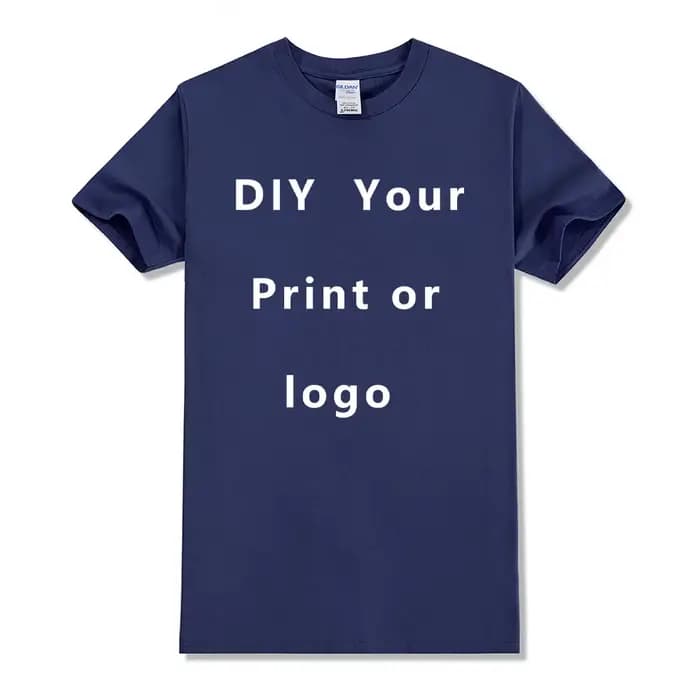 Taille ue 100% coton t-shirt personnalisé faire votre conception Logo texte hommes femmes imprimer