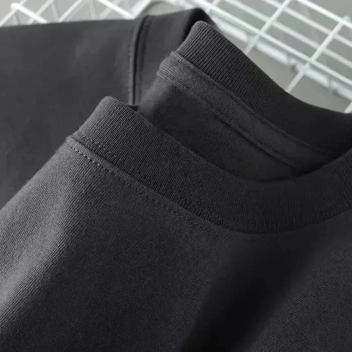 T-shirt en coton noir à manches courtes pour hommes