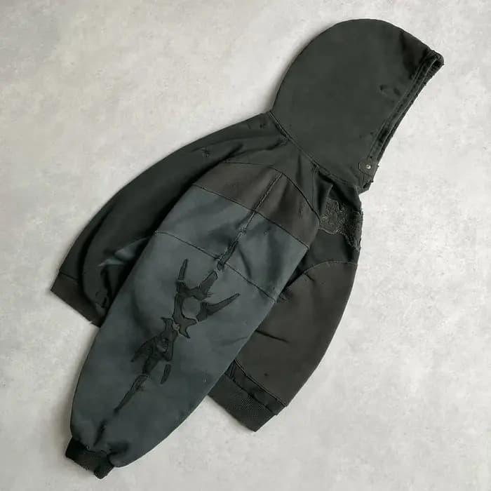 Sweat à capuche brodé Hip Hop pour hommes et femmes