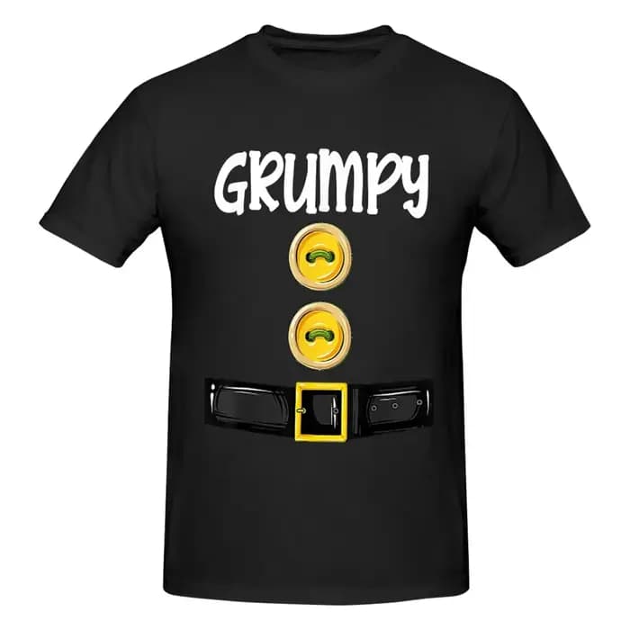T-shirt nain grincheux pour hommes Économie respirants en coton