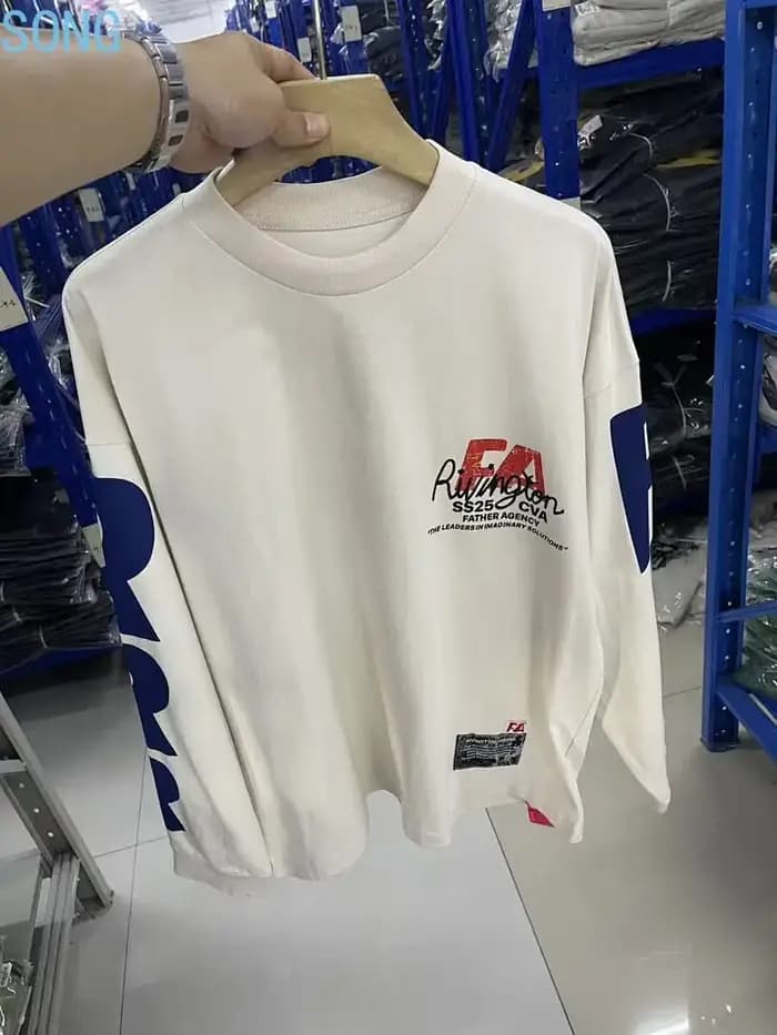 T-shirts blancs rétro délavés surdimensionnés pour hommes et femmes