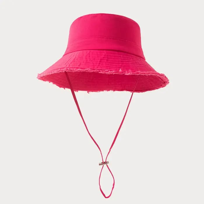 Chapeau de pêcheur en coton vierge à Large bord bords rugueux pour hommes et femmes