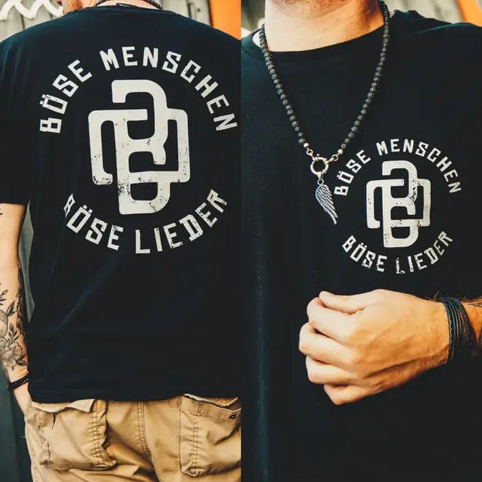 T-shirt en coton avec image de groupe musical Böse Menschen Böhse Onkelz