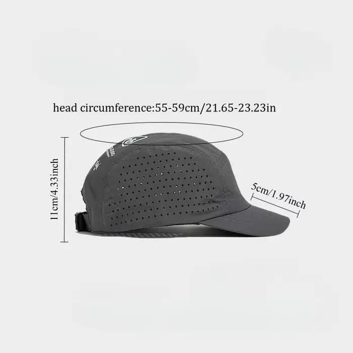 Casquette de baseball en maille à séchage rapide à bord court – Pare-soleil léger et respirant avec protection UV